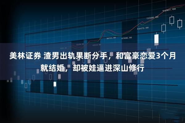 美林证券 渣男出轨果断分手，和富豪恋爱3个月就结婚，却被娃逼进深山修行