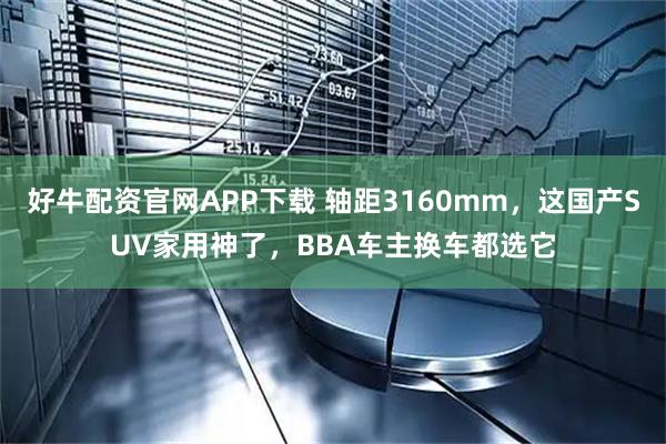 好牛配资官网APP下载 轴距3160mm，这国产SUV家用神了，BBA车主换车都选它